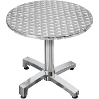 GGM Möbel CBC | Aluminium Bistro Tisch | Ø:H 60 x 78 cm | Rund | Klappbar + Zusatzgewicht