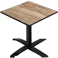 GGM Möbel CPTG | Bistro Tisch | B:T:H 70 x 70 x 76 cm | Sheesham / Aluminium Schwarz | Zusatzgewicht