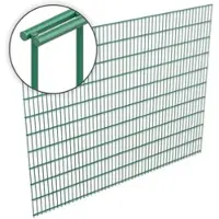 Voss.garden Doppelstabmattenzaun 6/5/6, 255x203cm - Gitterzaun, grün