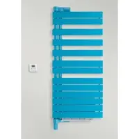 Zehnder Roda Twist Spa Air elektrischer Design-Heizkörper, RAL 9017, 1837 x 115 x 550 mm