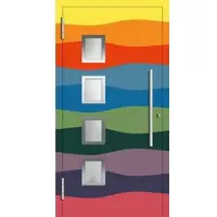 Haustuerenland.de Aluminium Haustür RC2 "OLGA" 78 mm Wunsch-RAL-Farbe beidseitig außen öffnend DIN links