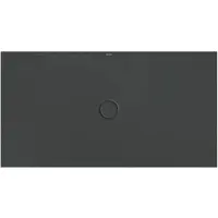 Bette rechteck Duschwanne „BetteFloor“ 1500 × 800 mm ohne Oberflächenbeschichtung, ohne Oberflächenveredelung, ohne Wannenträger, in Schwarz