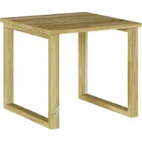 vidaXL Tisch Natur 40 x 40 x 36 cm Imprägniertes Kiefernholz