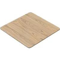 GGM Möbel LM | Bistro Tisch | 70 x 70 cm | H 78 cm | Eiche | Gestell: Edelstahl