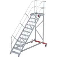 Euroline 513 Wartungsbühne 45° 800mm Stufenbreite 12 Stufen Alu gerieft