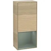 Villeroy & Boch Villeroy und Boch Finion Seitenschrank F550GMPC 41,8x93,6x27cm, rechts, Regal unten Olive Matt, Oak Veneer