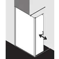 Kermi LIT1L110201PK WALK-IN LIGA T1L 1100x