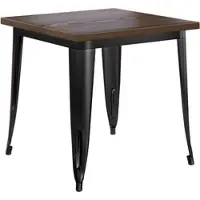 GGM Möbel Tolix Tisch | Schwarz | B:T:H 60 x 60 x 78 cm | Industrie Tisch, Retrotisch, Industrial Tisch