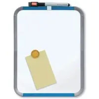 Nobo Weißwandtafel Slimline Stahl magnetisch Kunststoffrahmen 280x220mm silber Packung mit 12 Stück