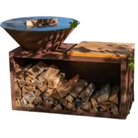 Grill'Chic traditioneller brasero corten 83 doppelter tank