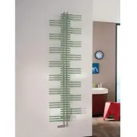 Zehnder Design-Heizkörper Yucca elektrisch von – 933 x 95 x 500 mm, RAL 9010, spritzwassergeschützt (IP44), mit Funksteuerung