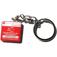Notfall-ID NFC Rett-button Schlüsselanhänger 1 St