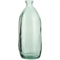 Möbel Kraft Vase , grün , Glas , Maße (cm): H: 35 Ø: 12