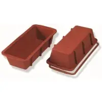 Schneider Einzelne Silikon-Backform, Königskuchen, rot 115050 , Maße: 240 x 105 x 65 mm