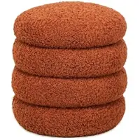 Möbel Kraft Pouf , rot , Maße (cm): B: 40 H: 41