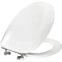 Pressalit 2000 WC-Sitz 124000-BV7999 weiß, mit Deckel, Standard, SpezialscharnierBV7, Uni., Edelstahl