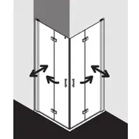 Kermi DI2CL10018VAK Eck-Halbteil links Diga 2CL 1000x