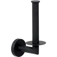 Bravat Varuna WC-Papierreserverollenhalter 779299 mattschwarz, Kleben/Schrauben