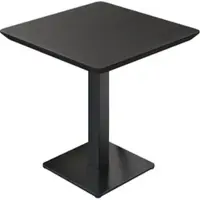 GGM Möbel LM | Bistro Tisch | 80 x 80 cm | H 74 cm | Schwarz | Gestell: Schwarz