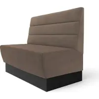 GGM Möbel Meyer S | Gastrobank | B:H 160 x 100 cm | Taupe | Horizontal Gestreift | Samt