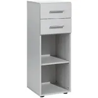 Geramöbel Aktenregal mit 2 Schubladen »New York« schmal 3 OH grau, 40x110.4x42 cm