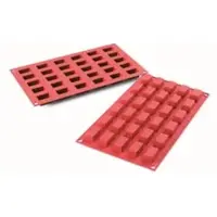 Schneider Silikon-Backform, Kuchen Mini, rot 115077 , Maße: 30 x 18 x 16 mm