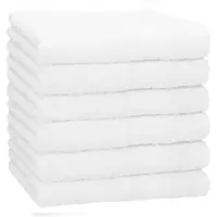Betz 6 Stück Duschtücher Premium 70x140 cm Farbe weiß