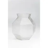 Kare Vase Laser Glas H 29cm Ø 25cm