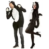 Buttinette Stinktier-Kostüm unisex, kurz