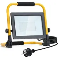 Aigostar 50W Kaltweiß Tragbaren LED Baustrahler Fluter Strahler mit Stecker IP44