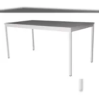 Szagato Schreibtisch Stahl LxB 180x80cm lichtgrau Arbeitstisch Bürotisch Druckertisch Computertisch Office Tisch Schreibti günstig