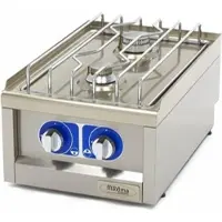 Maxima - Gastro Kochfeld - 2 Brenner - Einzeleinheit - 60 cm Tief - Gas
