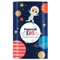 Sofidel Germany GmbH Papernet Kids, Toilettenpapier-Spender, Einzelblatt, Astronaut 421807 , Maße (B x H x T): 16 x 26,5 x 13,5 cm, blau, bunt