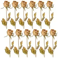 Creativ Green künstliche Pflanze Rosenknospe, 53cm, cognac, 12er Set