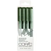 Copic Marker Multiliner olive 4 Stück sortiert
