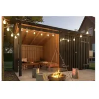 Meingartenversand.de Holzunterstand aus unbehandelter Kiefer / Fichte – Gartenschuppen für Gartenbereich – geräumiger Geräteschuppen – idealer Garten-Unterstand