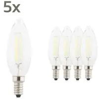 Longlife LED 5 x LED Lampe Filament E14 2.8W C35 2700K