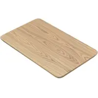 GGM Möbel LM | Bistro Tisch | 130 x 80 cm | H 74 cm | Eiche | Gestell: Edelstahl