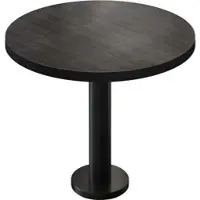 GGM Möbel BML | Bistrotisch | Ø:H 70 x 75 cm | Wenge / Schwarz | Rund | Schwarzer Rand