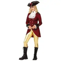 Buttinette Piratenjacke für Damen, rot