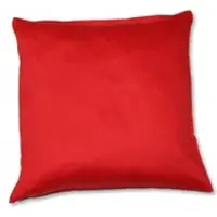 Kinzler Baumwoll-Satin Kissenhülle Uni 2x 40/40 cm, Farbe rot