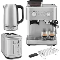 KitchenAid Espressomaschine mit Toaster & Wasserkocher Edelstahl