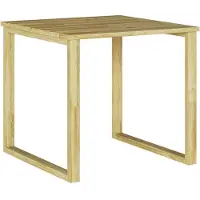 vidaXL Tisch Natur 50,5 x 50 x 46 cm Imprägniertes Kiefernholz