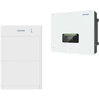 SOFAR HYD 15KTL-3PH (16A) Hybrid mit BTS E10-DS5 HV-Speichersystem, 9,5 kWh nutzbar, 3-phasig