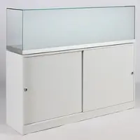 JTF-Vitrinen Museum Sockel Vitrine mit Staufach Alu Rahmen Dialog DLG-30F