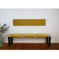 Lycce XXL Wandkissen Wandpolster mit Montage-Set, Samt FRESH, 1,5m