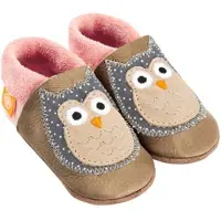Orangenkinder Krabbel- und Hausschuhe Eule, beige, 20