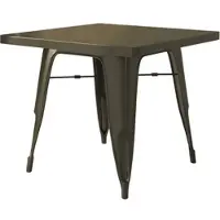 GGM Möbel Tolix Tisch | Rost | B:T:H 60 x 60 x 78 cm | Industrie Tisch, Retrotisch, Industrial Tisch