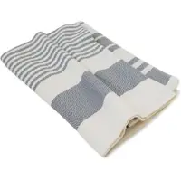 Framsohn Frottier Sommerdecke 'Boho Living' Zick- Zack 155 x 200 cm Grau