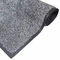 M&A Matting Baumwollmatte Bartex, Schmutzfangmatte mit Baumwolle, grau 745347585150 , Maße (B x L): 75 x 85 cm